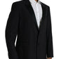 Dolce & Gabbana Blue MARTINI Single Breasted Coat Blazer