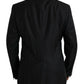 Dolce & Gabbana Black Wool MARTINI Single Breasted Coat Blazer