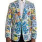 Dolce & Gabbana Multicolor Majolica TAORMINA Single Breasted Blazer