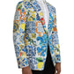 Dolce & Gabbana Multicolor Majolica TAORMINA Single Breasted Blazer