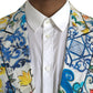 Dolce & Gabbana Multicolor Majolica TAORMINA Single Breasted Blazer