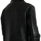 Dolce & Gabbana Black Exotic Leather Full Zip Jacket