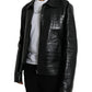 Dolce & Gabbana Black Exotic Leather Full Zip Jacket