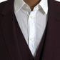 Dolce & Gabbana Maroon Wool MARTINI Formal 3 Piece Suit