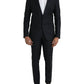 Dolce & Gabbana Dark Blue Wool NAPOLI Formal 2 Piece Suit