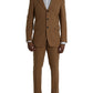 Prada Brown Cashmere 2 Piece Single Breasted Suit