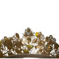 Dolce & Gabbana Gold Tone Brass Crystal Sicily Lemon Head Crown Tiara