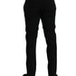 Dolce & Gabbana Black Wool Slim Fit Dress Formal Pants