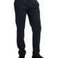 Dolce & Gabbana Blue Wool Slim Fit Dress Formal Pants