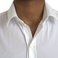 Dolce & Gabbana White Cotton Stretch Formal SICILIA Shirt