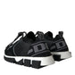 Dolce & Gabbana Black Mesh Sorrento Trekking Sneakers Shoes