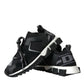 Dolce & Gabbana Black Mesh Sorrento Trekking Sneakers Shoes