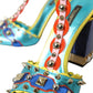 Dolce & Gabbana Multicolor Studded Leather Sandals Shoes