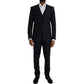 Dolce & Gabbana Blue Fantasy MARTINI Formal 3 Piece Suit