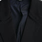 Dolce & Gabbana Black Wool Single Breasted Coat Blazer