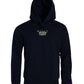 Dolce & Gabbana Dark Blue Cotton Crown Hooded Sweatshirt Sweater