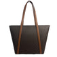 Michael Kors Large Pratt Brown Shoulder Zip Tote Bag