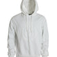 Dolce & Gabbana White Cotton Hooded Pullover Sweatshirt Sweater