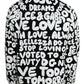 Dolce & Gabbana Black White Logo Print Crew Neck Sweatshirt Sweater