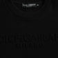 Dolce & Gabbana Black Cotton Long Sleeves Sweatshirt Sweater