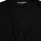 Dolce & Gabbana Black Cashmere Knit Long Sleeves Cardigan Sweater