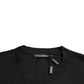 Dolce & Gabbana Black With Love Always Crew Neck Top T-shirt