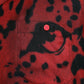 Dolce & Gabbana Red Leopard Silk Button Down Casual Shirt