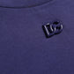 Dolce & Gabbana Royal Blue Logo Crew Neck Short Sleeve T-shirt