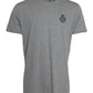 Dolce & Gabbana Gray Logo Embroidery Crew Neck T-shirt