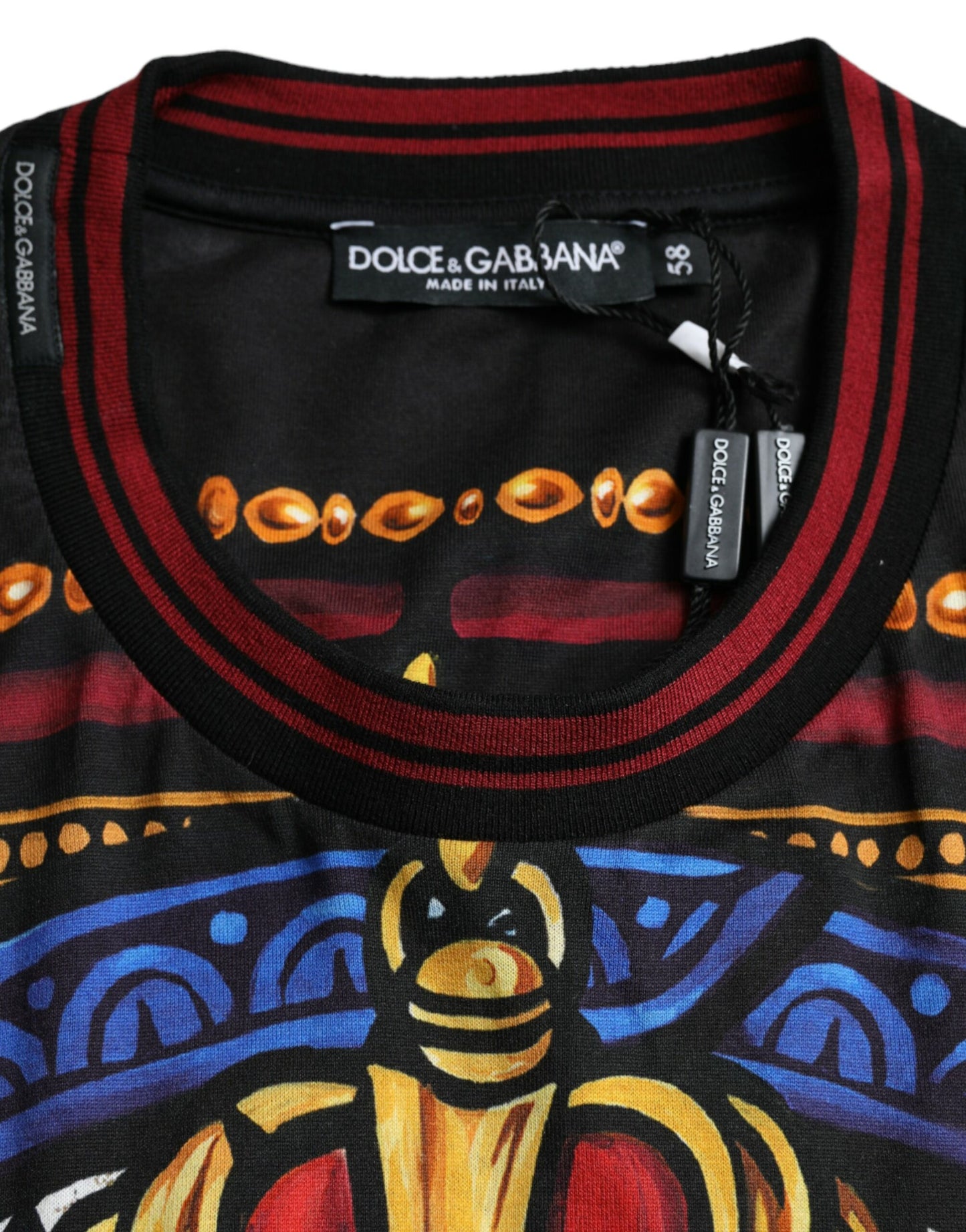 Dolce & Gabbana Multicolor Julius Caesar Cotton Crew Neck T-shirt