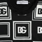 Dolce & Gabbana Black White Logo Print Short Sleeves T-shirt