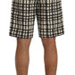 Dolce & Gabbana Elegant Striped Cotton-Linen Shorts