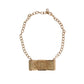 Dolce & Gabbana Elegant Gold Crystal Statement Choker