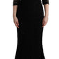 Dolce & Gabbana Elegant Black Sheath Dress with Silk Lining