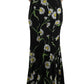 Dolce & Gabbana Sunflower Print Full Length Sheath Dress