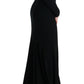 Dolce & Gabbana Elegant Full Length Sheath Gown in Black