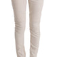 Ermanno Scervino Chic White Slim Fit Denim Treasure