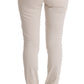 Ermanno Scervino Chic White Slim Fit Denim Treasure