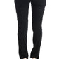 Ermanno Scervino Chic Black Slim Fit Trousers