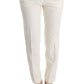 Ermanno Scervino Chic White Regular Fit Pants