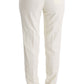 Ermanno Scervino Chic White Regular Fit Pants