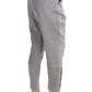 Ermanno Scervino Chic Gray Cropped Silk Pants