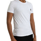 Dolce & Gabbana White Logo Crest Crew Neck Underwear T-shirt