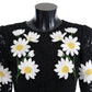 Dolce & Gabbana Black Floral Lace Chamomile Embroidered Dress