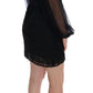 Dolce & Gabbana Elegant Black Lace Heart Applique Shift Dress