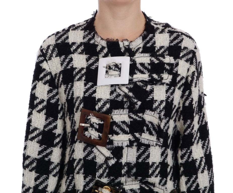 Dolce & Gabbana Elegant Woven Monochrome Jacket