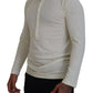 Dsquared² Beige Cotton Linen Long Sleeves Pullover Sweater