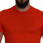 Dsquared² Orange Modal Short Sleeves Crewneck T-shirt