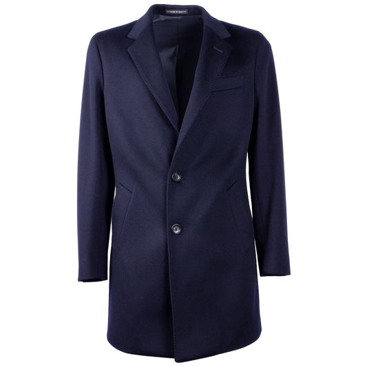 Made in Italy Elegant Virgin Wool Men's Coat