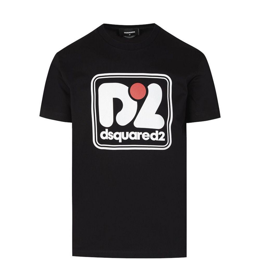 Dsquared² Elevate Your Style with a Chic Black Crew Neck Tee